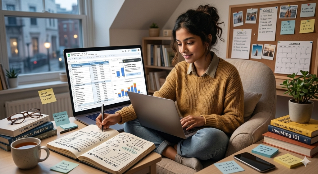 young people learning financial literacy